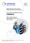 Orbiweld 12-170 Operating Instructions