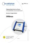 ORBMax Operating Instructions